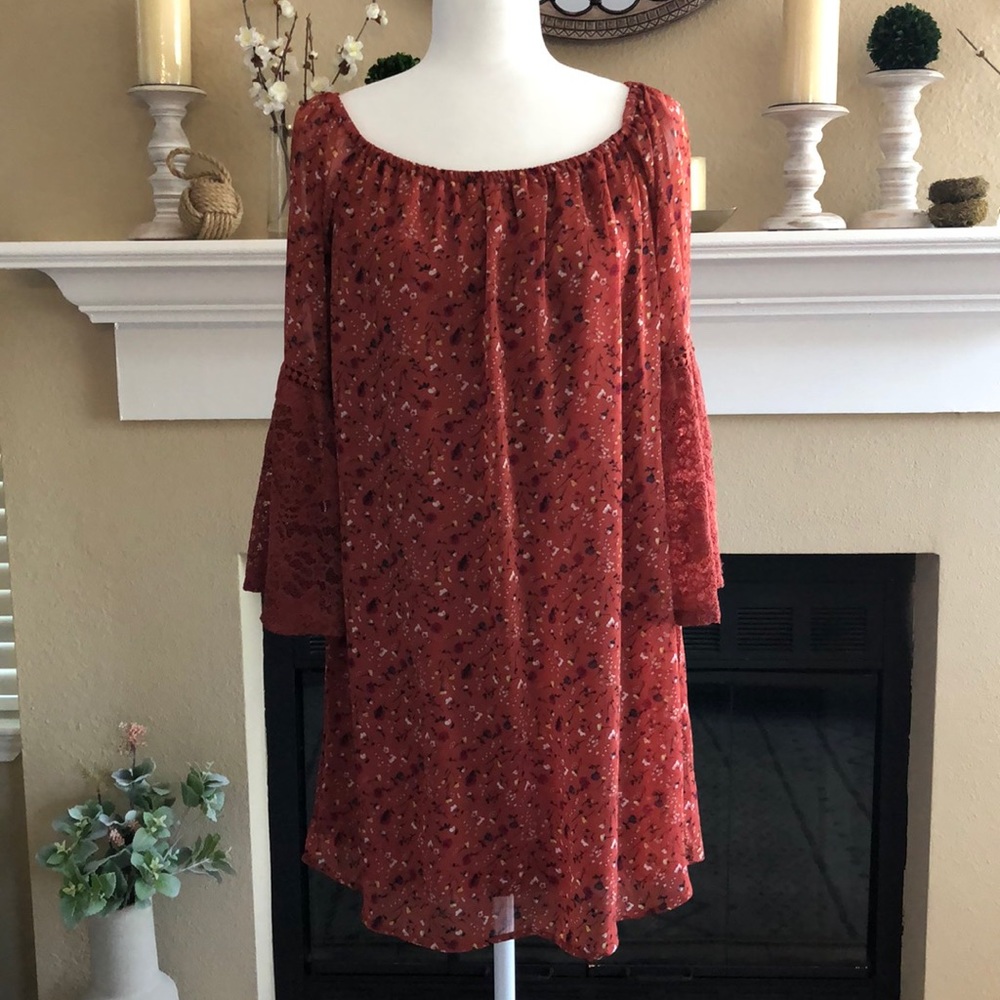 Francesca’s off the shoulder dress